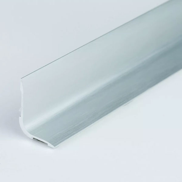 0.93m Brushed Aluminium Self-Adhesive Skirting Board 