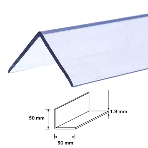 1 Meter Transparent Corner Protector Plastic PVC 90 Degree Angle Trim 