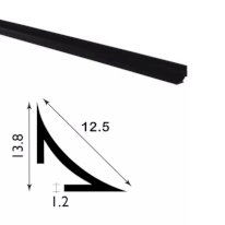 1m Durable Moulding PVC Plastic Scotia Trim for Both Interior & Exterior