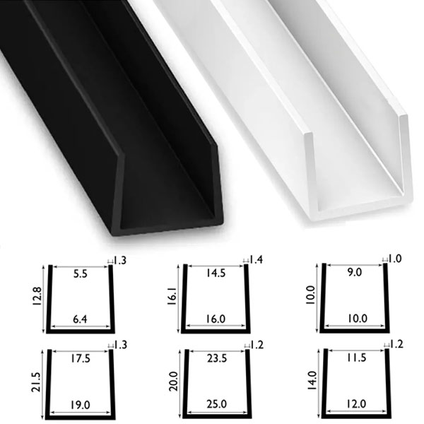 Shop Good Quality 1 Metre U Channel Profile PVC Square Strip