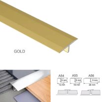 13mm Anodised Aluminium Door Threshold Trim T Bar Transition Strip For Tiles