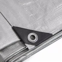 140 GSM Silver Heavy Duty Waterproof Tarpaulin Ground Sheet