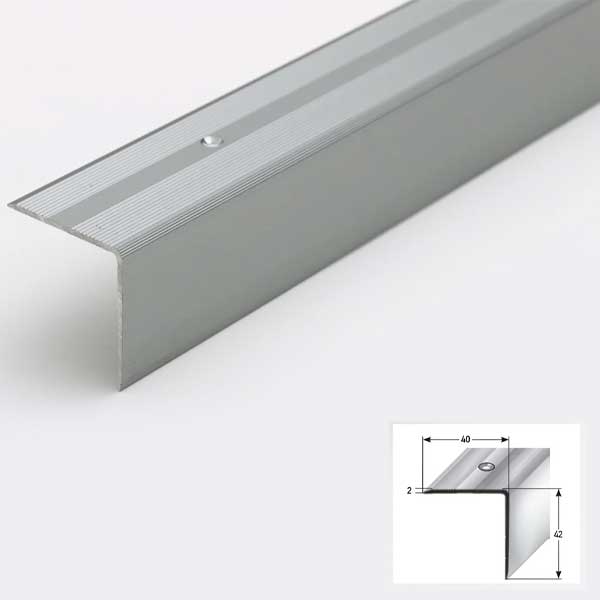 Aluminium Stair Nosing Anti Slip 