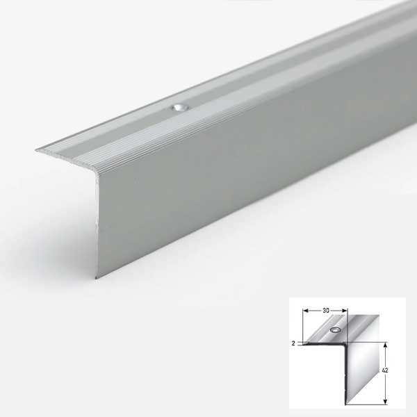 Aluminium Stair Nosing Anti Slip 