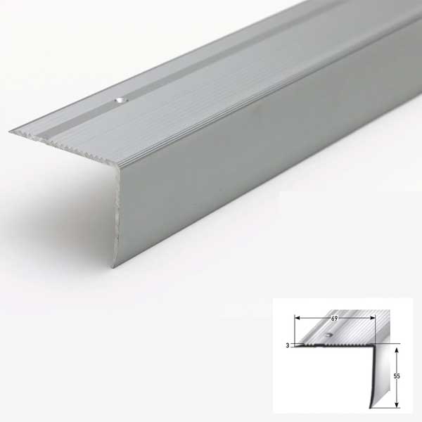 Aluminium Stair Nosing Anti Slip 