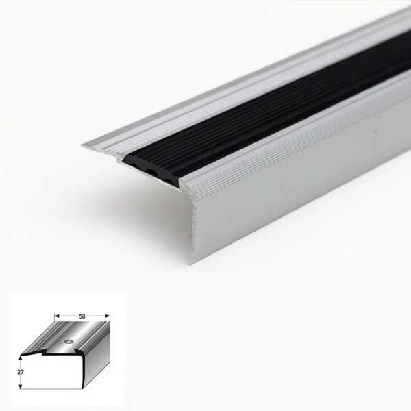 1m Anti Slip Aluminium Stair Nosing Edge Trim Step Nose