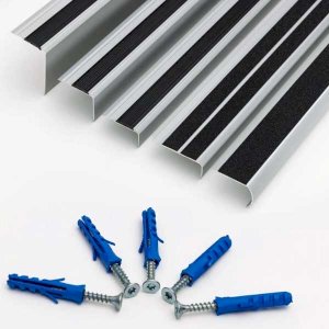 1m Anti Slip Aluminium Stair Nosing Edge Trim Step Nose