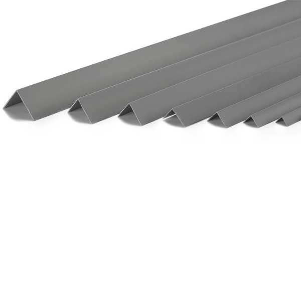 1m Self-Adhesive Dark Gray Wall Corner Protector PVC Angle 