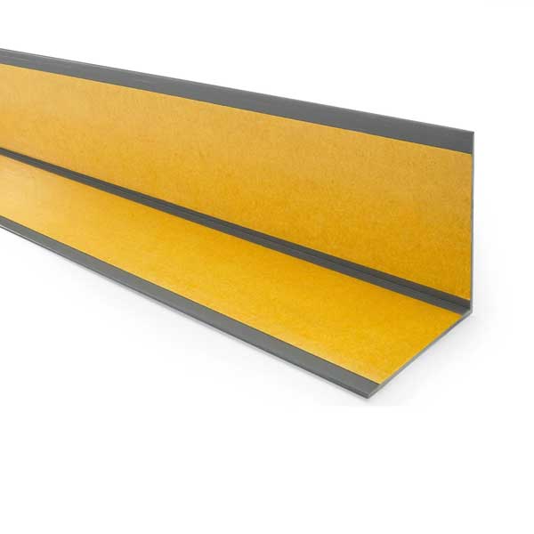 1m Self-Adhesive Dark Gray Wall Corner Protector PVC Angle 