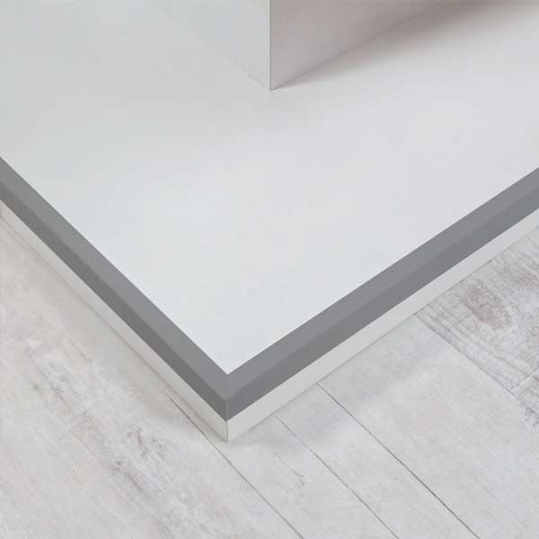 1m Self-Adhesive Dark Gray Wall Corner Protector PVC Angle 