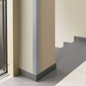 1m Self-Adhesive Dark Gray Wall Corner Protector PVC Angle 