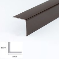 1m Brown Plastic PVC Corner 90 Degree Angle Trim