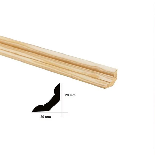 1m Long Pine Scotia Moulding Beading Wooden Timber Edging Decorative Trim