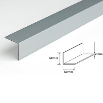 1m Silver Plastic PVC Corner 90 Degree Angle Trim