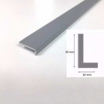 1m Unequal Gray Plastic PVC Corner 90 Degree Angle Trim