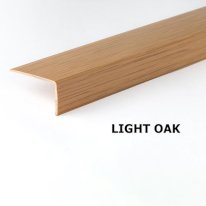 1m Unequal Wood Effect Plastic PVC Corner 90 Degree Angle Trim