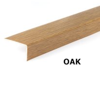 1m Unequal Wood Effect Plastic PVC Corner 90 Degree Angle Trim