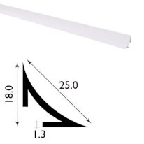 2.44m PVC Plastic Durable Scotia Trim