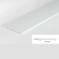 2.5 Metre Durable PVC Flat Bar Trim Architrave, Cover