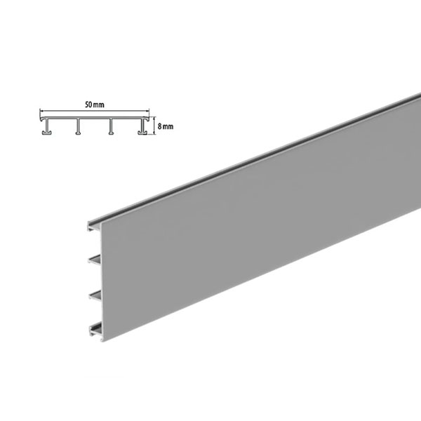 2.5m Long Anodized Aluminium Decorative Border Tile Trim