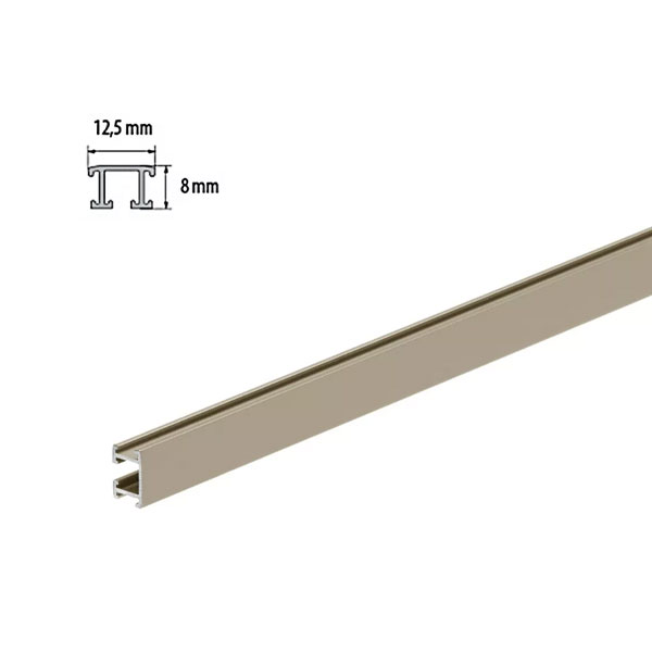 2.5m Long Anodized Aluminium Decorative Border Tile Trim