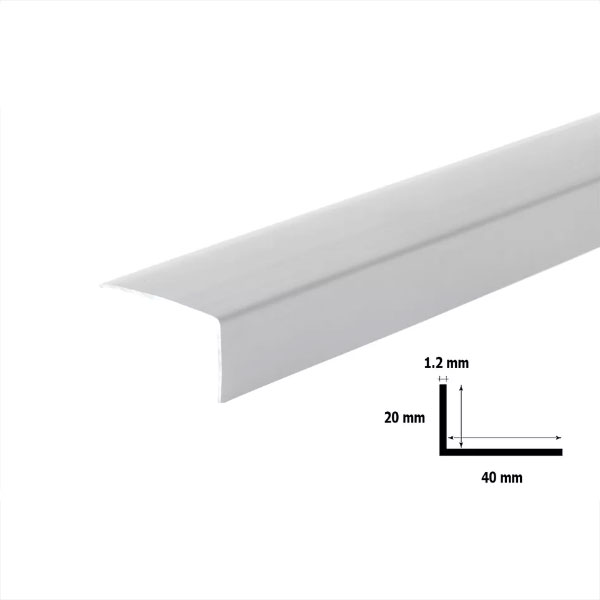 2.5m Unequal Plastic PVC Corner 90 Degree Angle Trim
