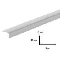 2.5m Unequal Plastic PVC Corner 90 Degree Angle Trim