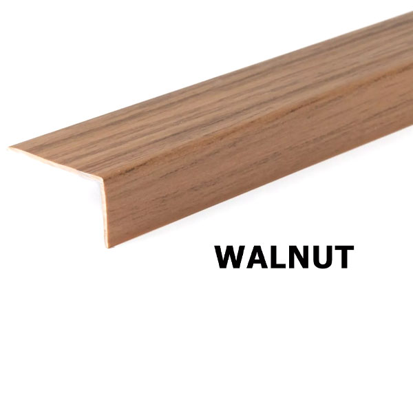 2.5m Wood Effect Plastic Unequal PVC Corner 90 Degree Angle Strip
