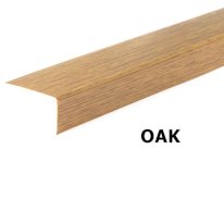 2.5m Wood Effect Plastic Unequal PVC Corner 90 Degree Angle Strip