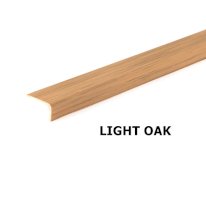 2.5m Wood Effect Plastic Unequal PVC Corner 90 Degree Angle Strip