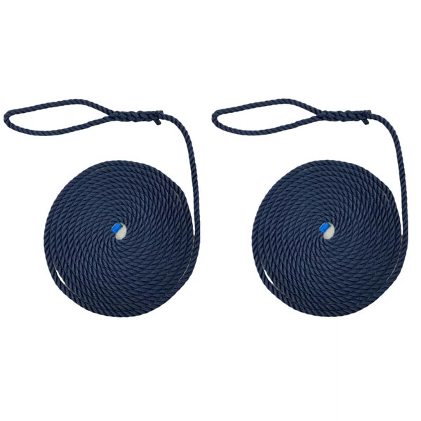 2 Pieces Softline Warps Boat Lines Mooring Ropes Yacht Sailing Dock