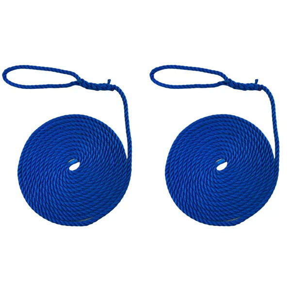 2 Pieces Softline Warps Boat Lines Mooring Ropes Yacht Sailing Dock