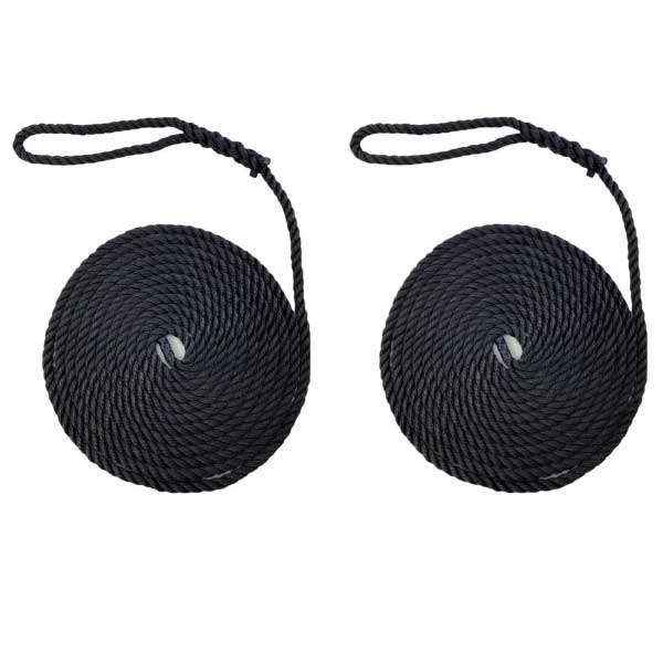 2 Pieces Softline Warps Boat Lines Mooring Ropes Yacht Sailing Dock
