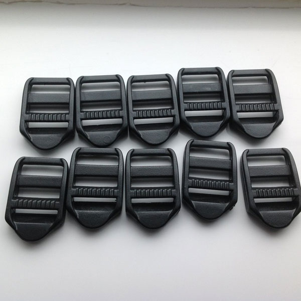 Secure & Lightweight 20mm Plastic Ladderlock Mechanism Black Buckles 
