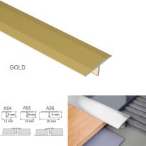 26mm Anodised Aluminium Door Threshold T Bar Transition Trim For Tiles