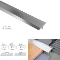 26mm Anodised Aluminium Door Threshold T Bar Transition Trim For Tiles