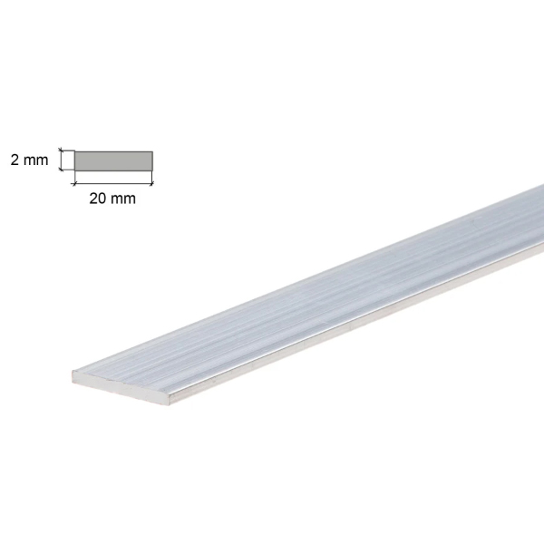 2m Long Aluminium Flat Bar / Plate