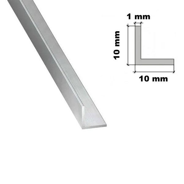  2m Long Lightweight Aluminium Extruded Angle