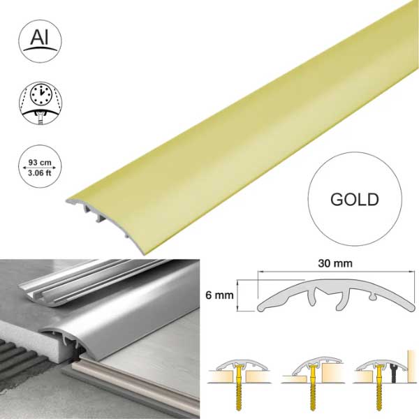 30mm Aluminium Door Bar Threshold Strip for Multi-Purpose Floor Trim 