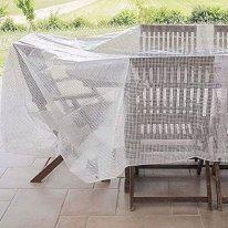 350 GSM Heavy Duty Clear Mesh UV Protected Tarpaulin Cover Mono Sheet