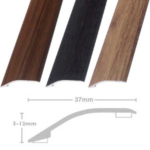 37mm Ramp Reducer Threshold Stick Down Door Bars Profile Edge Strip Laminate, Vinyl & Tile