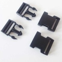 38mm Black Plastic Side Release Secure & Reliable Buckles RX