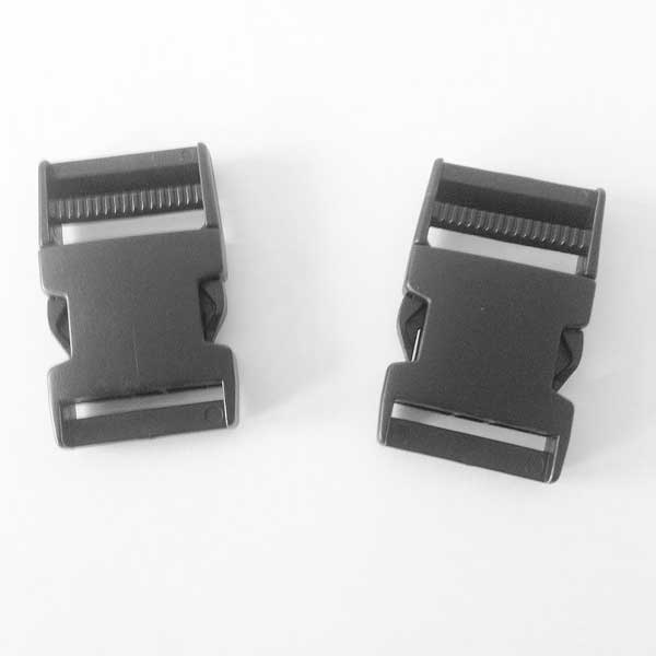 38mm Black Plastic Side Release Secure & Reliable Buckles RX