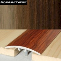 40mm Aluminium Wood Effect Door Floor Bar Edge Trim Threshold