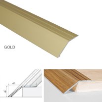 41mm Anodised Aluminium Door Threshold Ramp Profile Screwfix