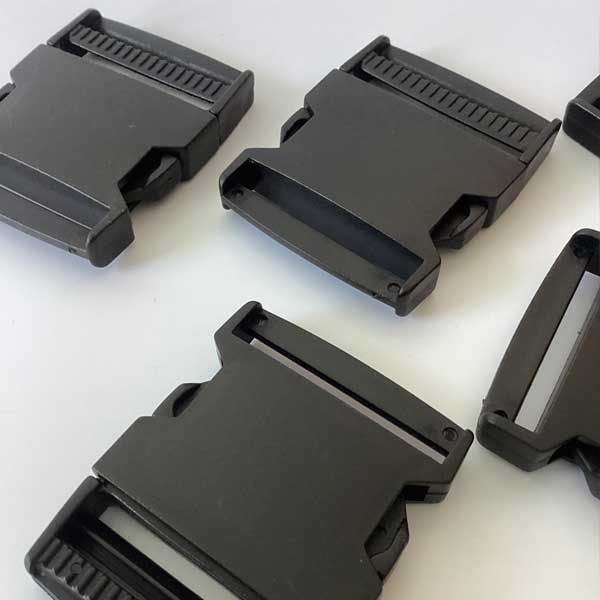 Durable 50mm Black Plastic Side Release Buckles