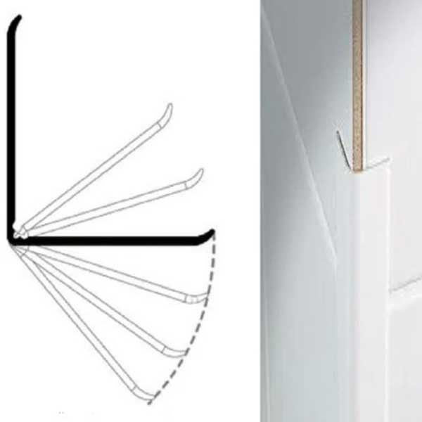 5m UPVC White Flexible Angle Corner Trim