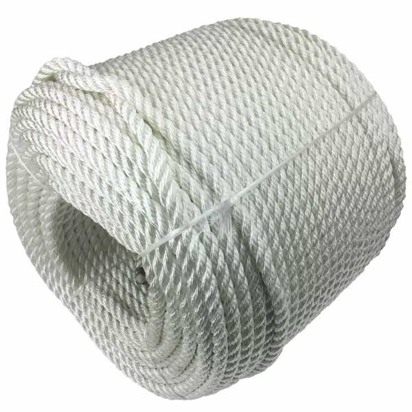 White Nylon 3 Strand Rope Mooring & Anchoring