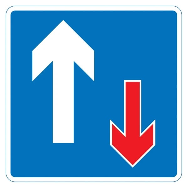 700 x 800mm Priority Sign -Black Plastic Sign