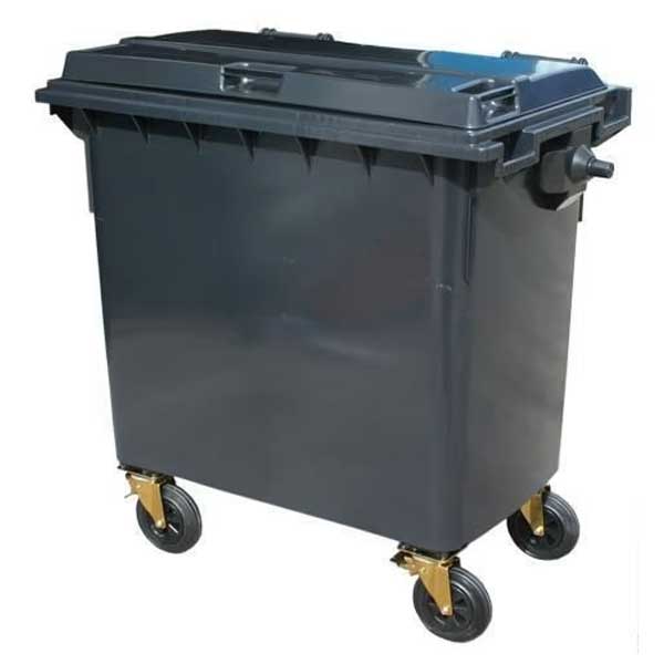 770L Litre Wheelie Waste Bin With Four Wheels